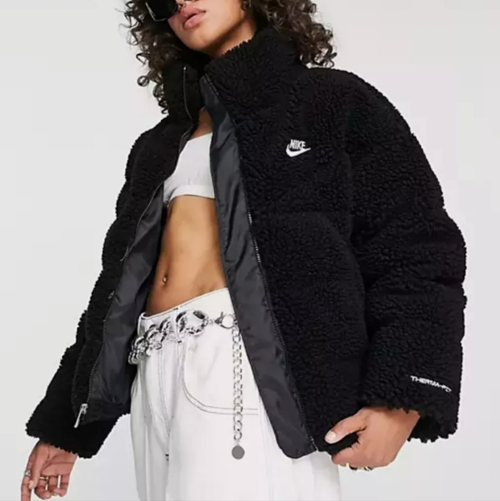 NWT Women's PLUS SIZE 3X Nike DOWN Sherpa Puffer Jacket